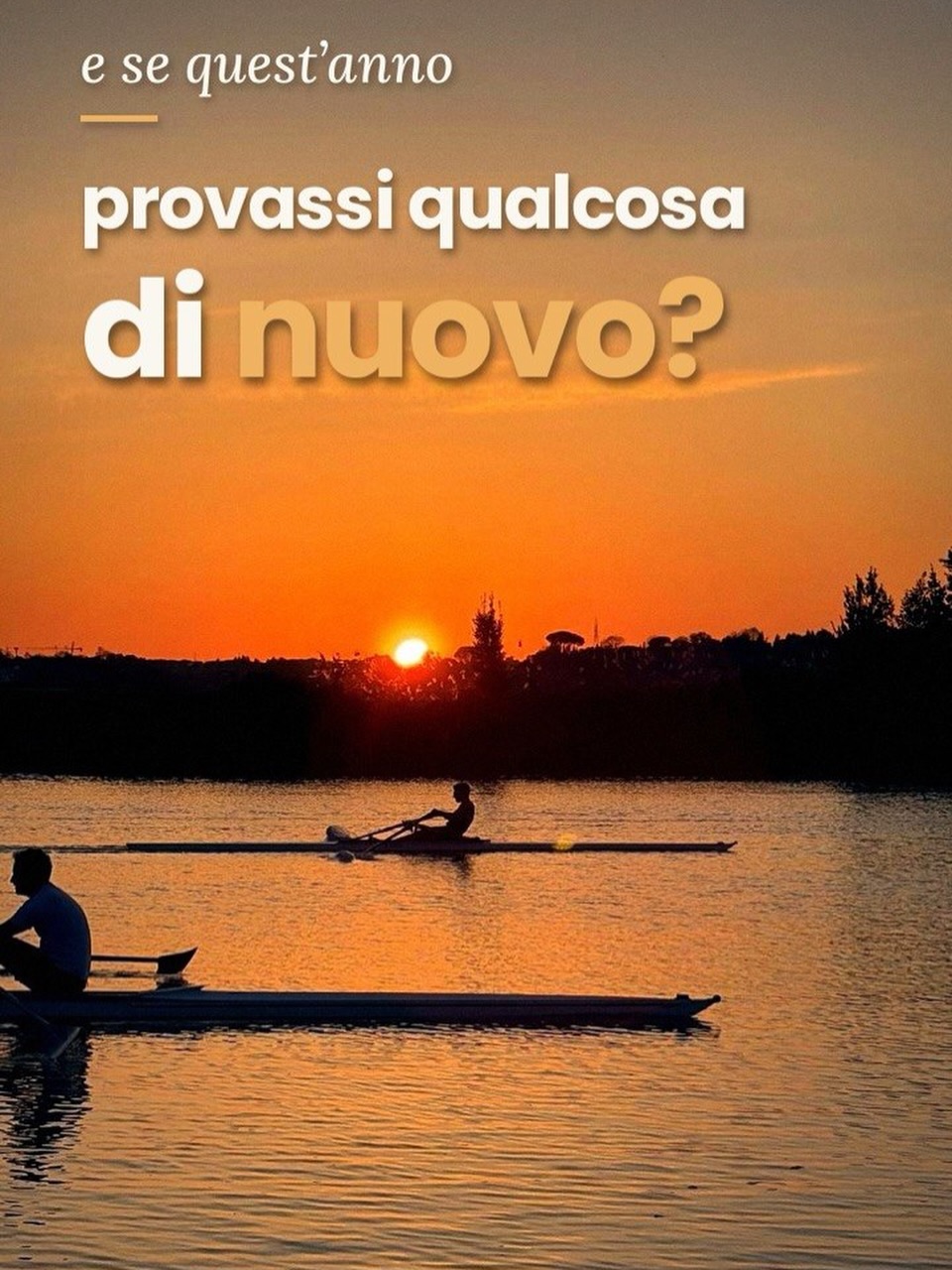 🚣 E se quest’anno provassi qualcosa di nuovo?

Se hai sempre pensato di provare il canottaggio, ma non hai mai trovato il momento giusto, forse è arrivato.

Non serve esperienza. Non serve essere già allenati.
Serve solo la voglia di mettersi in gioco, imparare e scoprire qualcosa di nuovo.

Non aspettare il momento perfetto per iniziare. Inizia.

💙 Quest’anno scegli di provare.
🚣 Sali a bordo.

Ti aspettiamo al circolo! 💪

Info in DM 📩