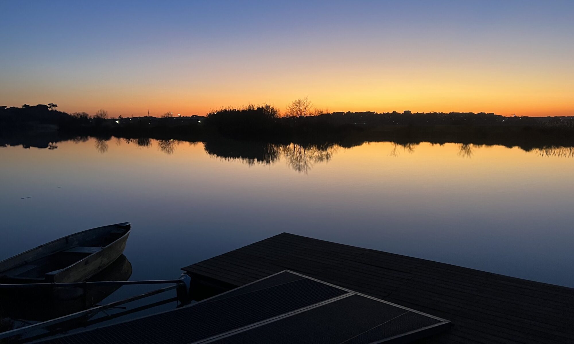 Tratto di fiume del Circolo Canottieri Salvo D'Acquisto